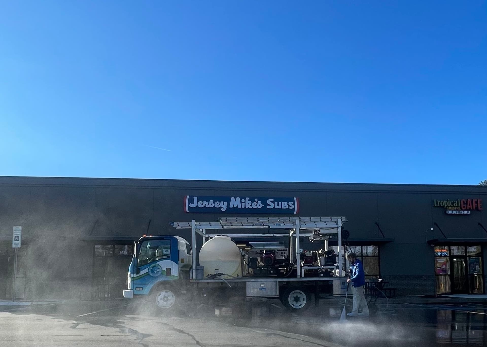 Power Washing at Jersey Mike's Fayetteville NC image