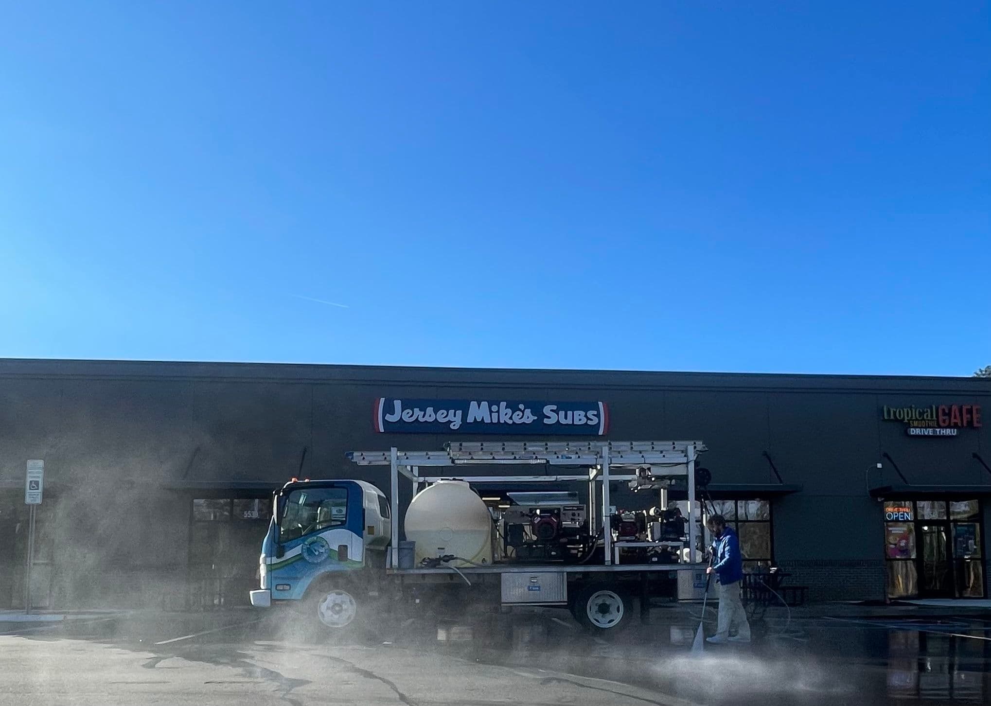 Project Power Washing at Jersey Mike's Fayetteville NC image