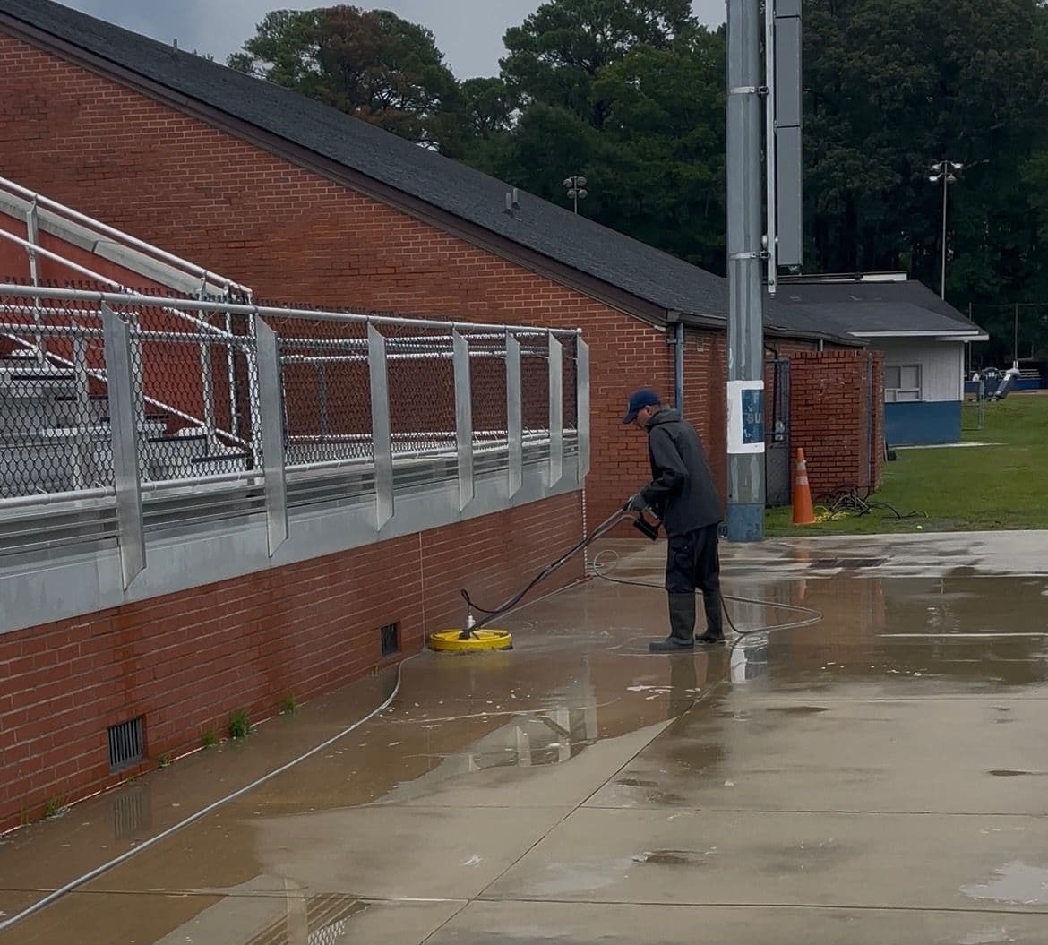 Expert Pressure Washing at Fayetteville School image